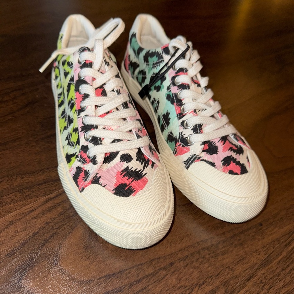 Zara Multicolor Patterned Women's Sneakers